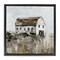 Stupell Industries Rustic Muted Farmhouse Framed Floater Canvas Wall Art Design by Sally Swatland